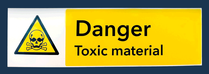 danger toxic warning
